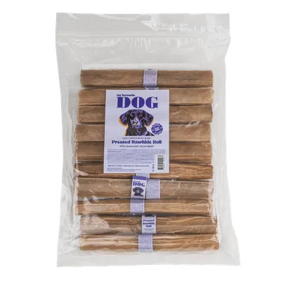 My favourite DOG Pressed Rawhide chew Roll - Natural 25 cm, 200 g