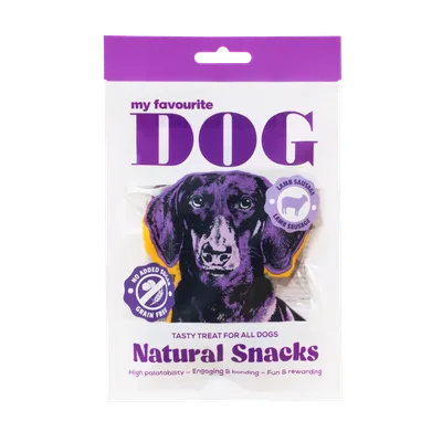 My favourite DOG Lamb Sausages 72g