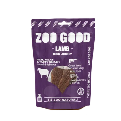 ZOO GOOD Dog Jerky - Lamb 80g