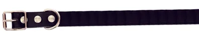 Läderhalsband Ställbart Svart 18x50cm