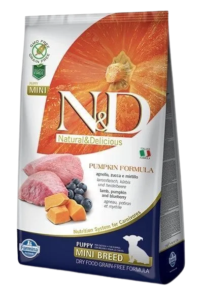 Farmina Dog N&D Pumpkin Lamb & Blueberry Puppy Mini 2,5 kg