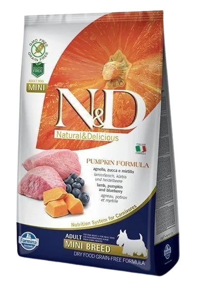 Farmina Dog N&D Pumpkin Lamb & Blueberry Adult Mini 2,5 kg