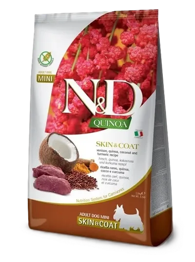 Farmina Dog N&D Quinoa Skin & Coat, Venison & Coconut Adult Mini 2,5 kg