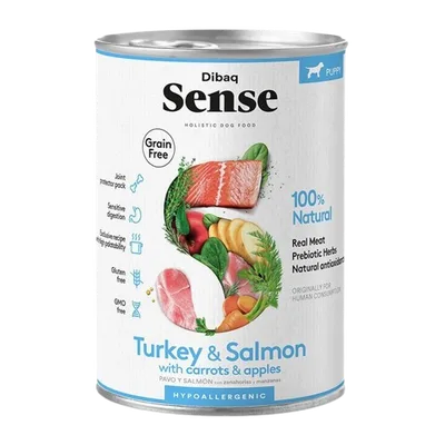 DIBAQ Sense Grain Free Lax & Kalkon Puppy 380 g