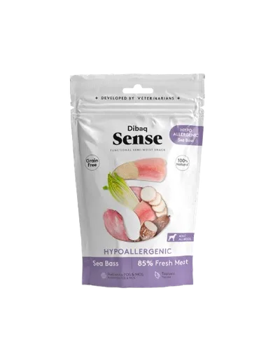DIBAQ Dog Sense Snack Hypoallergenic Sea Bass 100g