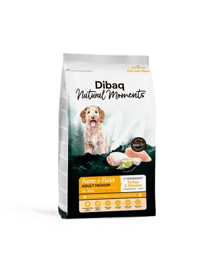 DIBAQ Natural Moments Dog Farm&Field Adult Medium 2kg