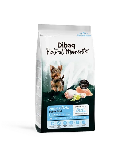DIBAQ Natural Moments Dog Farm&Field Puppy Mini 2kg