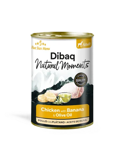 DIBAQ Natural Moments Dog Adult Chicken With Banana 380gr