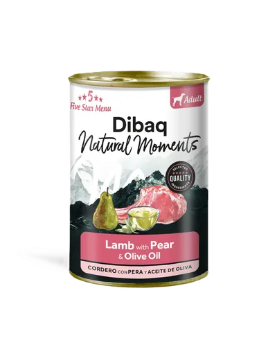 DIBAQ Natural Moments Dog Adult Lamb With Pear 380gr