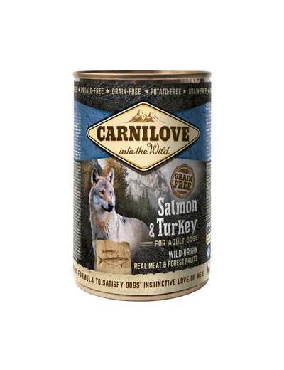 Wild Meat Salmon & Turkey Våtfoder för hund 400g