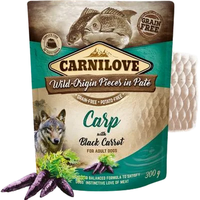Carnilove Dog Pouch Paté Carp with Carrot 300 g