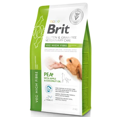 Brit Gluten & Grain-Free Veterinary Diet Dog Veg High Fibre 2 kg