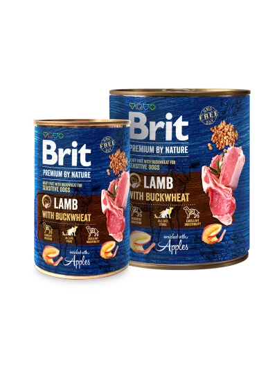 Brit Premium by Nature Lamm med Bovete för Hundar