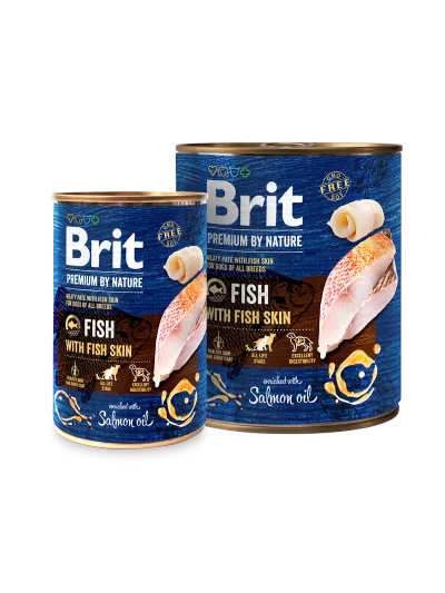 Brit Premium by Nature Fisk med fiskskinn