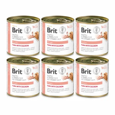 Brit Veterinary Diet Renal Tuna & Salmon för hundar 6 x 200 g