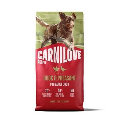 Carnilove Dog Adult Active Duck & Pheasant Torrfoder till Hund