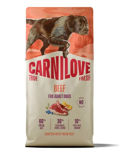 Carnilove True Fresh Dog Adult Beef Torrfoder till Hund