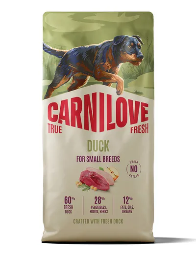 Carnilove True Fresh Dog Adult Small Breed Duck Torrfoder till Hund