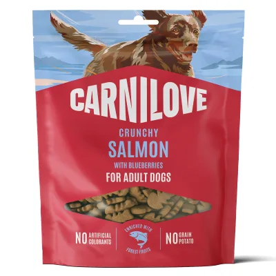 Carnilove Dog Crunchy Snack Lax med blåbär (200 g)