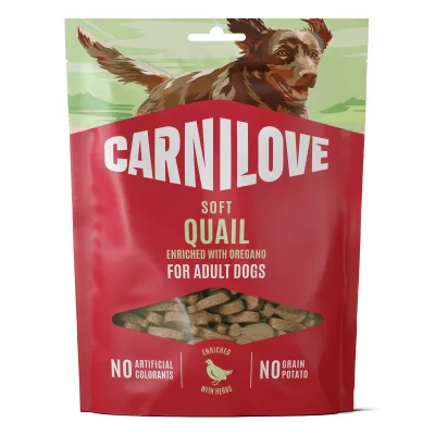 Hundgodis Carnilove Soft Snack quail 200g