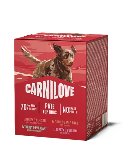 Carnilove Dog i paté i portionspåsar 4 x 300 g