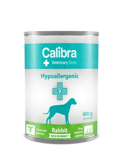 Calibra VD Dog Hypoallergenic Kanin & Insekt våtfoder 6 x 400 g för hundar