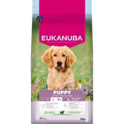 Eukanuba Dog Puppy Large Breed Lamm & Ris 12 kg