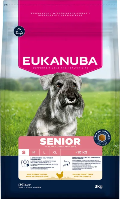 Eukanuba Premium Nutrition Senior Small Breed Chicken 3 kg