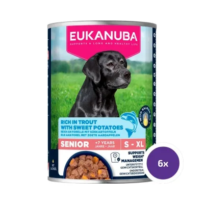 Eukanuba Dog Wet Senior Trout with Sweet Potatoes Våtfoder till Hund 400 g