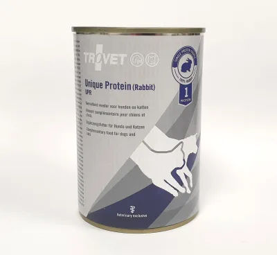 Trovet Unique Protein UPR kanin för katter och hundar 400 g PROVFÖRPACKNING