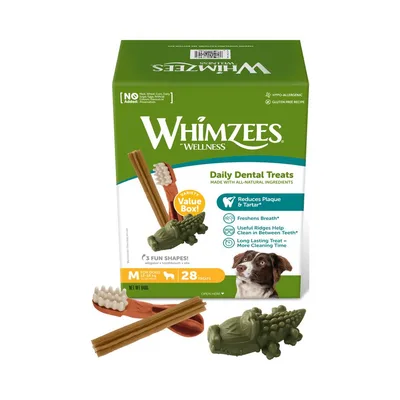 Whimzees Variety Value Box M 28-pack