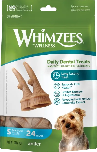 Whimzees Occupy Antler S, 24-pack, 360 g