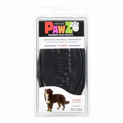Pawz Dog Boots Black XL