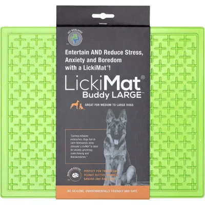 LickiMat Buddy slickmatta large grön 28 x 28 cm