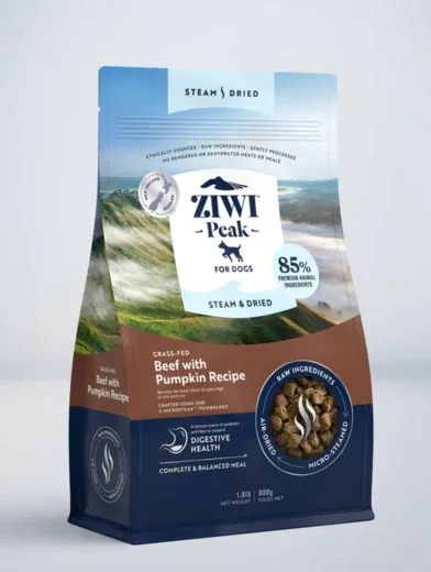 Ziwi Peak Steam & Torkat nötkött med pumpa 3,2 kg